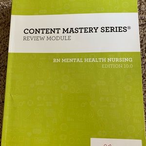 ATI RN mental health review book